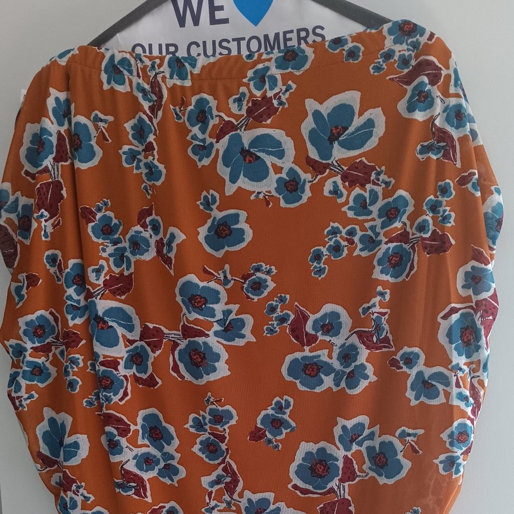 Floral print & lined Rouche Skirt